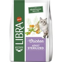 Libra - Pienso para gatos adultos esterilizados Libra pollo y cebada.