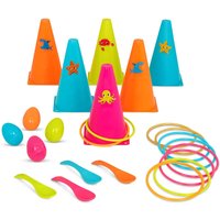 Imagen de B.TOYS - Juego de punteria con anillos y set balance cuchara-huevos B Toys.