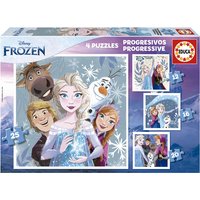 Imagen de EDUCA - Puzzles Progresivos Frozen 12-16-20-25 Educa.