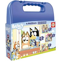 Imagen de Educa Borrás - Puzzle Maleta Progresivos Bluey Educa Borras.