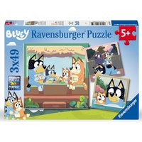 Imagen de Ravensburger - Puzzle Infantil 3X49 piezas Bluey Ravensburger.