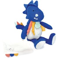 Imagen de Doudou Et Compagnie - Les Calinosaures Sashou, Pantin Avec Mantita (Azul).