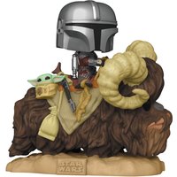 Funko Pop! Deluxe: Star Wars: The Mandalorian - Mando On Bantha with Grogu (The Child, Baby Yoda)