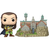 Funko El Señor de los Anillos Figura Vinilo Elrond with Rivendelll (Pop! Town) 1747 Unisex Pop! Multicolor