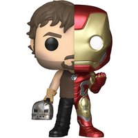 Funko Marvel: Figuras de vinilo divididas de Tony Stark/Iron Man Pop