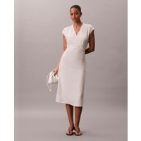 Calvin Klein - Vestido de tencel y lino.