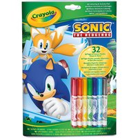Imagen de Crayola - Libro Actividades y Colorear Sonic con 7 rotuladores.