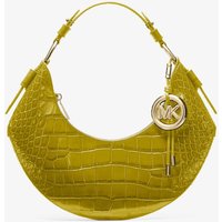 Michael Michael Kors - Bolso de hombro koa mediano de piel con motivo de cocodrilo en relieve.