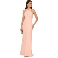 Adrianna Papell - Vestido halter con flores.