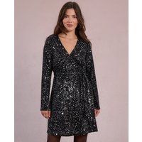Molly Bracken - Vestido corto de manga larga con lentejuelas.