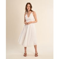 Molly Bracken - Vestido largo de tirantes con detalles bordados.
