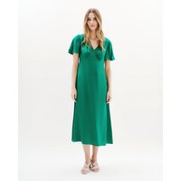Caroll - Vestido de manga corta con micro estampado de topos.