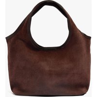 Parfois - Bolso de mano estilo tote 100% piel convertible a bandolera con cierre imantado en liso.