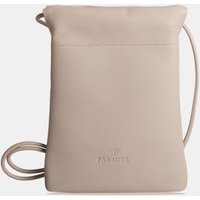 Farrutx - Mini bolso de caja rectangular elaborado en napa con asa regulable.