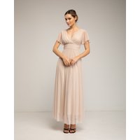 Tantra - Vestido de tul largo con una pequeña manga.