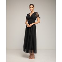 Tantra - Vestido de tul largo con una pequeña manga.