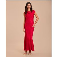 The-Are - Vestido midi jacquard sin mangas.