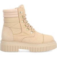 Alpe - Botas de mujer de piel nobuck con suela antideslizante y cierre mediante cordón.