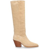 Alpe - Botas básicas de mujer de piel baby silk en color marrón.