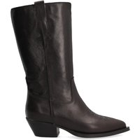 Alpe - Botas de mujer de piel redwood con suela antideslizante, sin cierre..