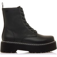 Mustang - Botines de mujer estilo militar con doble piso.