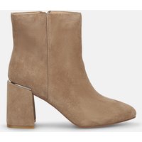 Alma en Pena - Botines básicos de mujer con tacón y detalle metálizado.