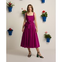 Silbon - Vestido event collection tafeta morado.