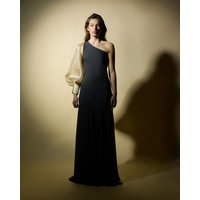 Silbon - Vestido caprile x silbon manga asimétrica organza.