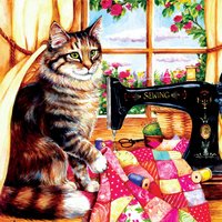 Puzzle Debbie Cook - The Seamstress SunsOut