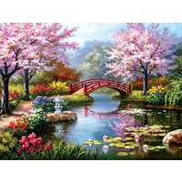 Puzzle Jardin Japonais en Fleurs SunsOut