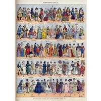 Puzzle Illustration du Larousse : Costumes Civils Grafika