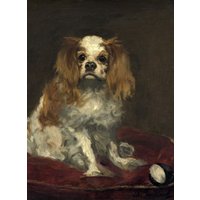 Puzzle Edouard Manet : Un Cavalier King Charles Spaniel, 1866