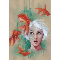 Puzzle Misstigri - La Demoiselle aux Poissons Grafika