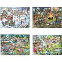 4 Puzzles - Au Fil Des Saisons HOP - House of Puzzles