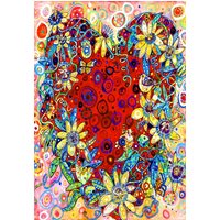 Puzzle Passion Flower Bluebird Puzzle