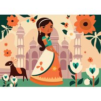 Puzzlefr Réduction de 30 % sur le Puzzle La Princesse Indienne de Bluebird
