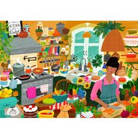 Puzzle Mon bonheur est dans la cuisine Pieces & Peace