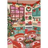 Puzzle La Cuisine de Noël Pieces & Peace