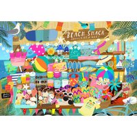 Puzzle Boutique de Souvenirs de Plage Pieces & Peace
