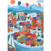 Puzzle Village d'Hiver Pieces & Peace