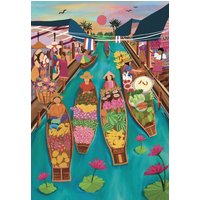 Puzzle Marché Flottant en Thaïlande Pieces & Peace