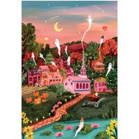 Puzzle La Ville d'Halloween Pieces & Peace