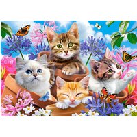 Puzzlefr Réduction de 13% sur le puzzle Chats et Fleurs de Castorland
