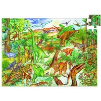 Puzzle Poster et Livret - Découverte dinosaures Djeco