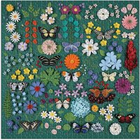 Papillon Botanique - Puzzle de 500 Pièces avec Pièces Façonnées