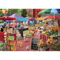 Puzzle Connecting Pieces - A day at the Farmers Market Eurographics