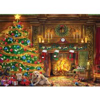 Puzzle Dominic Davison - Labradors Festifs - Christmas Time Eurographics