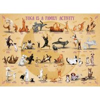 Puzzle Pièces XXL - Yoga is A Family Activity Eurographics