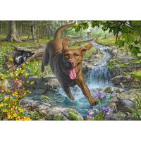 Puzzle Mark Fredrickson - Retriever au Printemps Schmidt Spiele