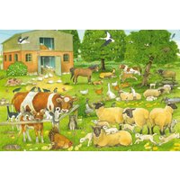 Puzzle Familles d'Animaux à la Ferme Schmidt Spiele